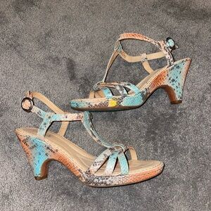 Born Crown Snake Print Heels Size 9